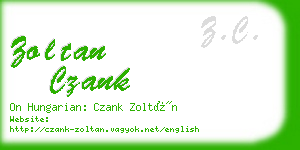 zoltan czank business card